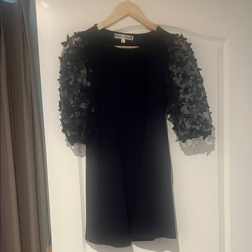 Elegant Navy Blue Kids Formal Dress Size 14